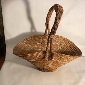 Very Early hand woven child’s gathering basket